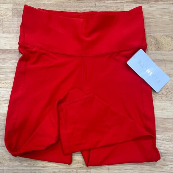 Interval Stash High Rise Capri Sleek PowerMove fabric, Red, M/T - Picture 3 of 6